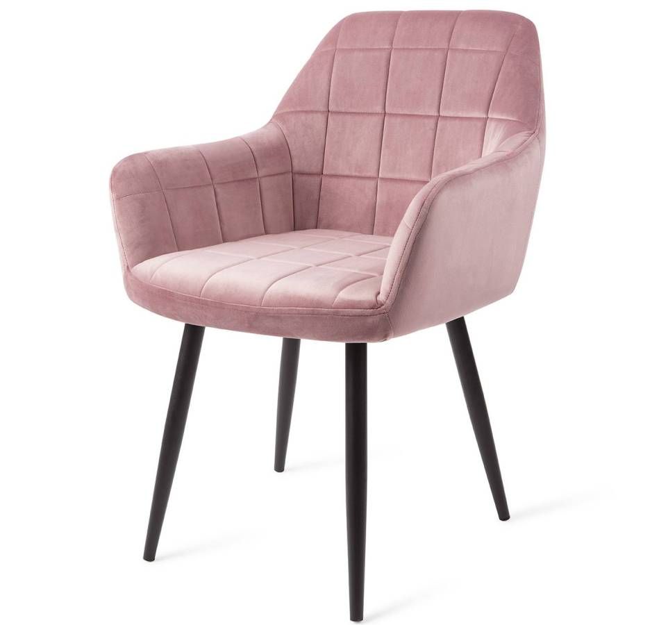 madison, eetkamerstoel, velvet, velours, roze bijzetstoel, wannahavechairs